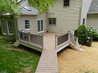 In-law Suite Addition with deck