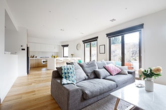 Open Plan Living Room Kitchen Contemporary Home